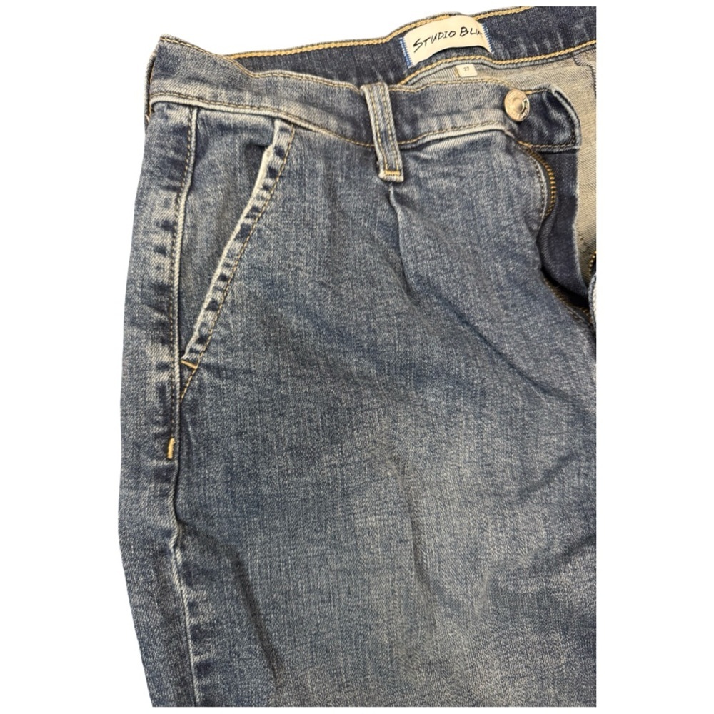 Wide Leg Blue Denim Jeans - Picture 4 of 4